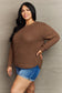 Zenana Breezy Days High Low Waffle Knit Sweater Sizes 1XL-3XL