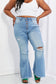 Vibrant MIU Jess Button Flare Jeans Sizes 1-3XL