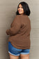 Zenana Breezy Days High Low Waffle Knit Sweater Sizes 1XL-3XL